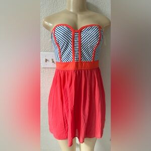Jealous Tomato Vibrant Strapless Dress